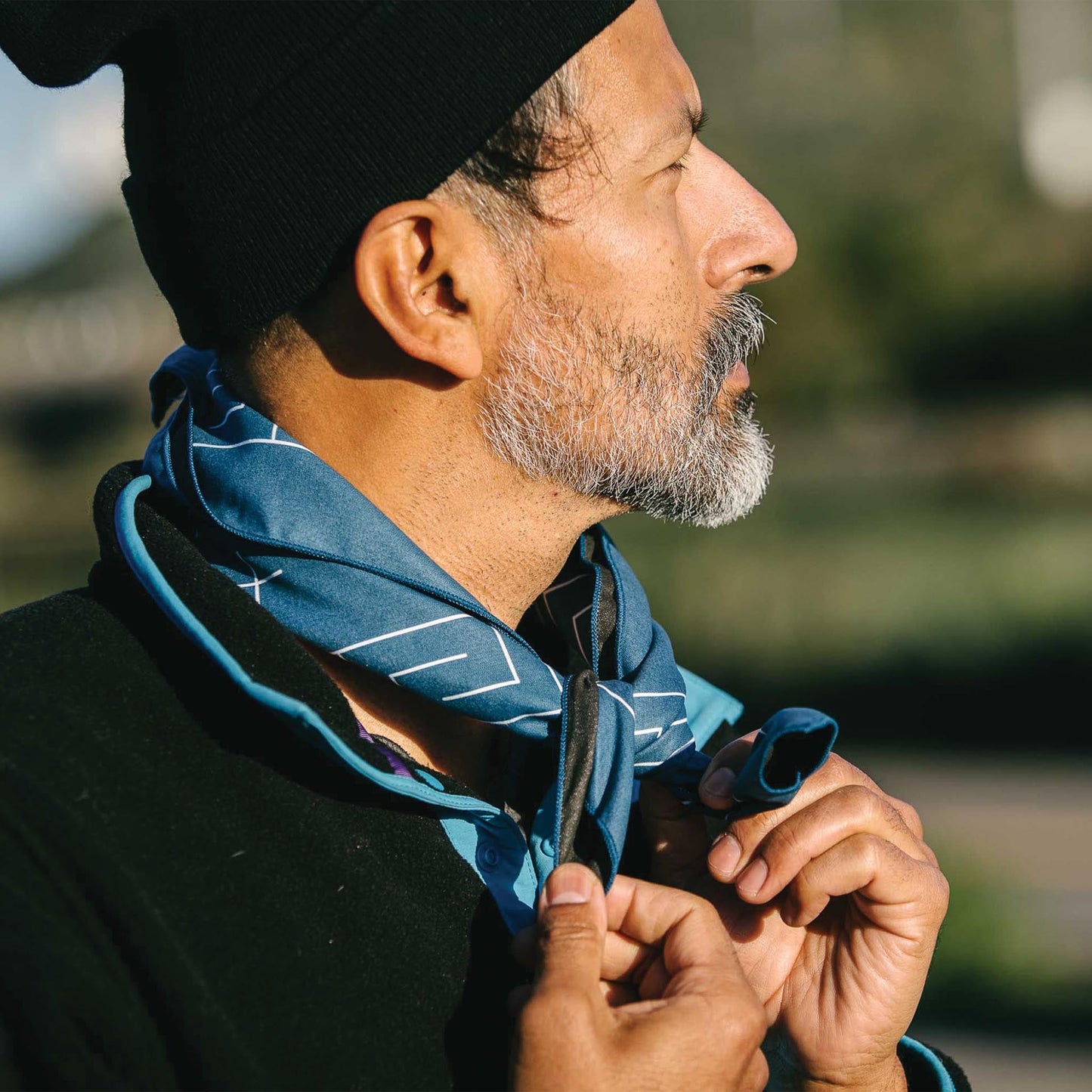 Bandana Towel: Barton Dark Blue