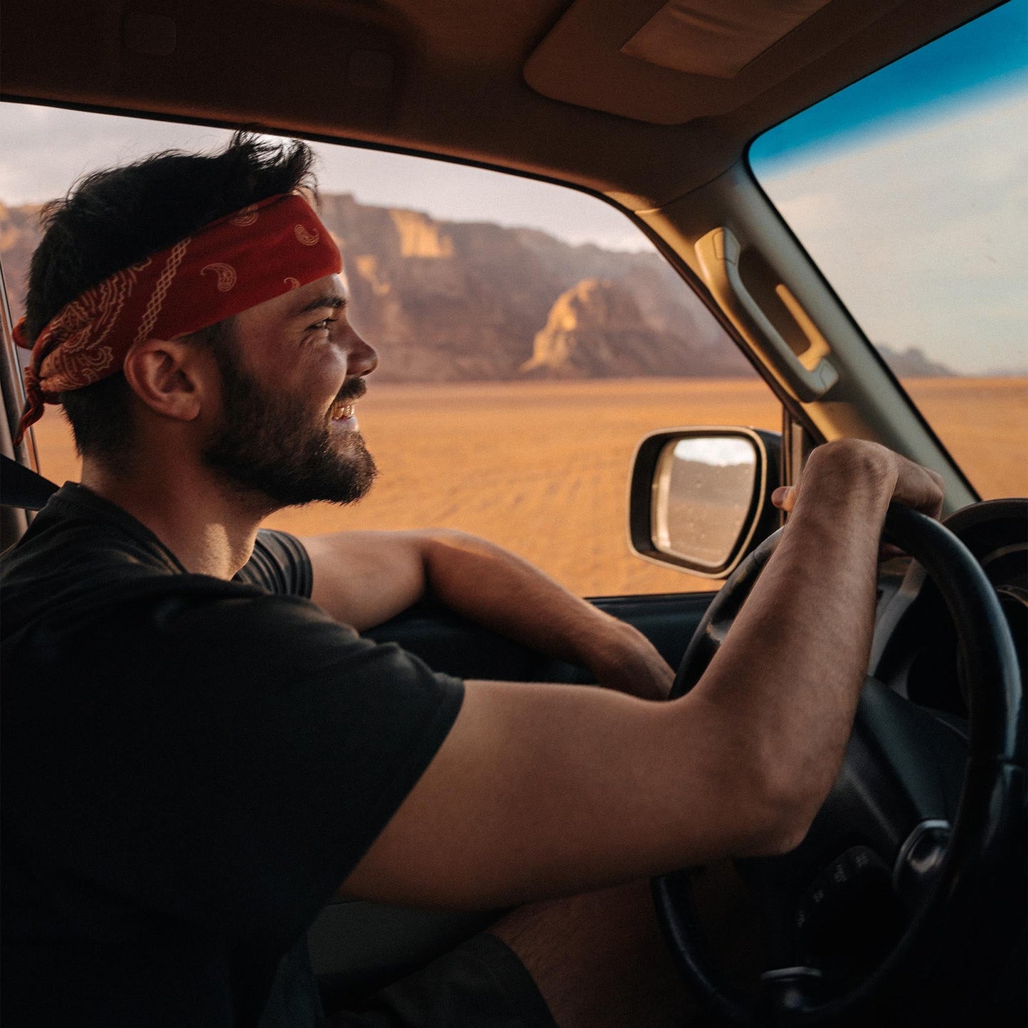 Bandana Towel: Paisley Red