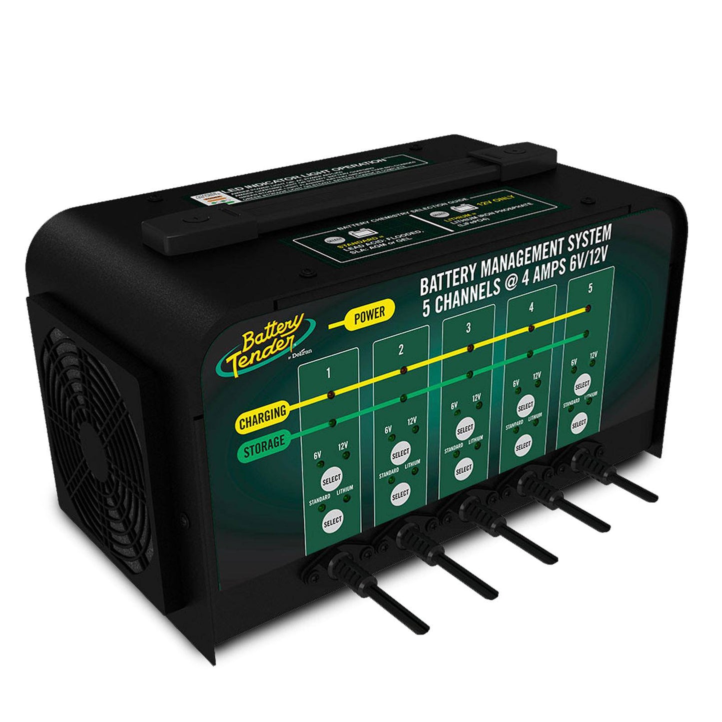 PowerTender® 5-Bank 4 Amp 12V/6V Battery Charger and Maintainer
