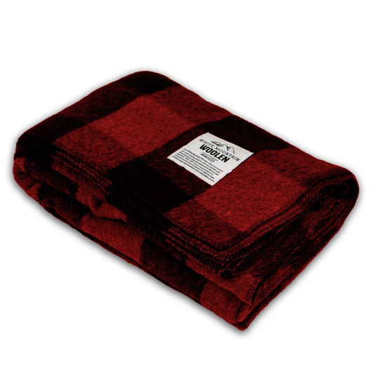 Wool Throw Blanket - White Mountain Woolen