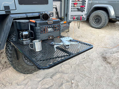 Large Steel Camping Tire Table