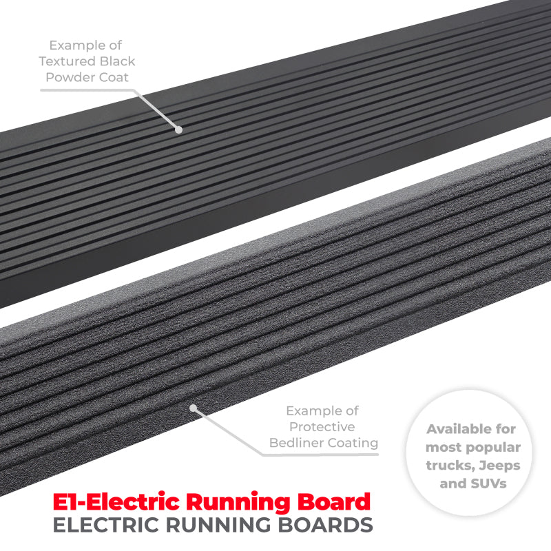 RealTruck 18-24 Jeep Wrangler 2dr VoltStep Electric Running Board Kit (No Drill) - Tex. Blk