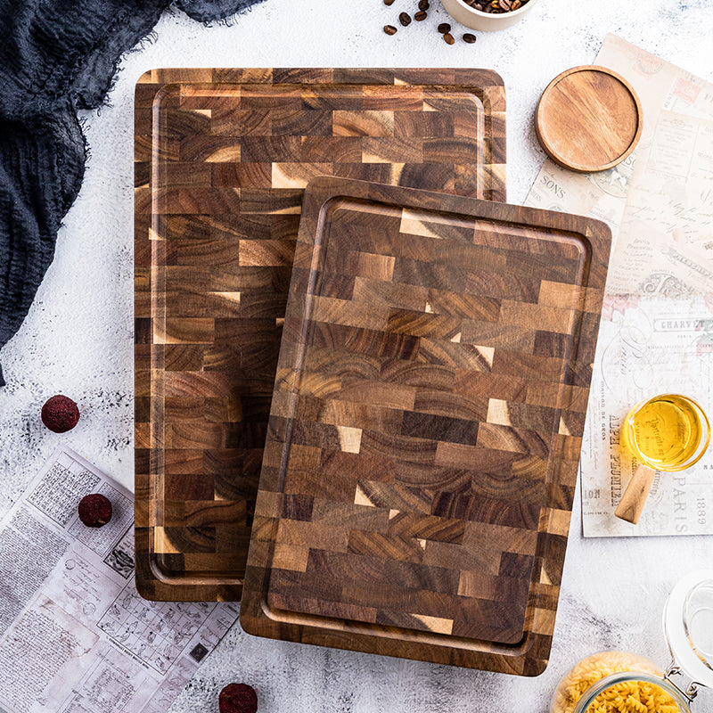 Personalized Handmade Walnut Checkered Cutting Boad