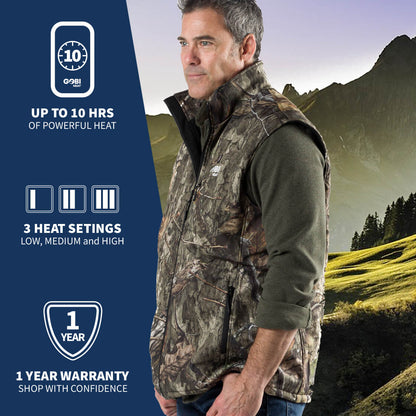 Colorado Men’s Heated Hunting Vest - Available in Mossy Oak® and Real Tree®