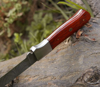 Cutmaster 10.5" Damascus Fillet Knife With Exotic Red Heart Handle