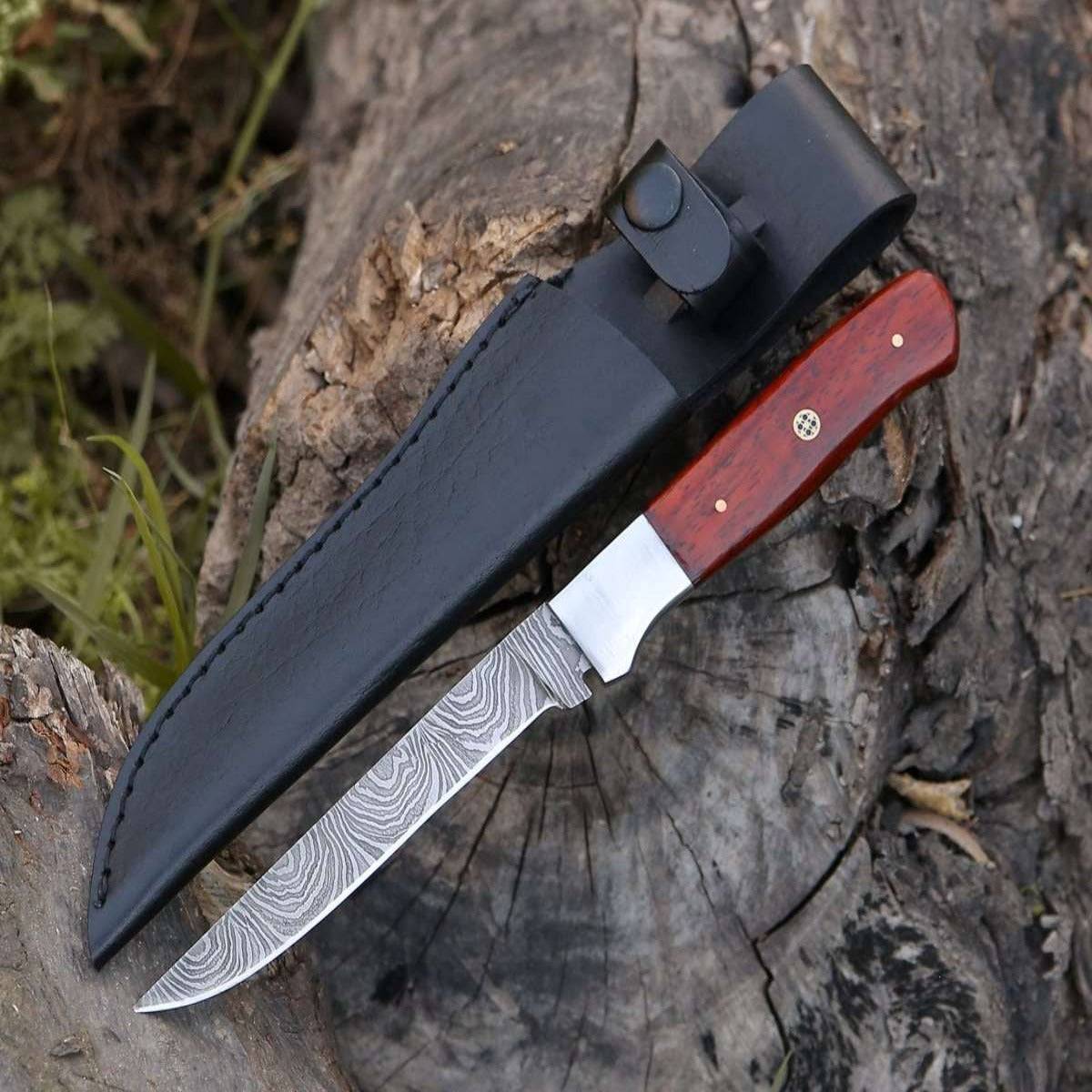 Cutmaster 10.5" Damascus Fillet Knife With Exotic Red Heart Handle