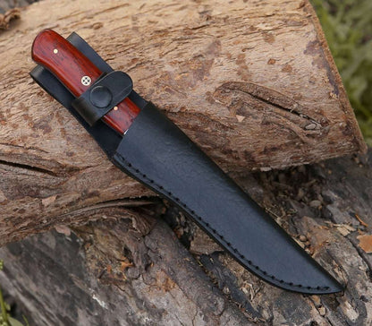 Cutmaster 10.5" Damascus Fillet Knife With Exotic Red Heart Handle