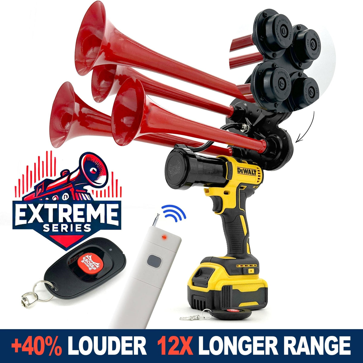 DeWalt Train Horn 20v with 5 Trumpets DeWalt Train Horn 20v with 5 Trumpets