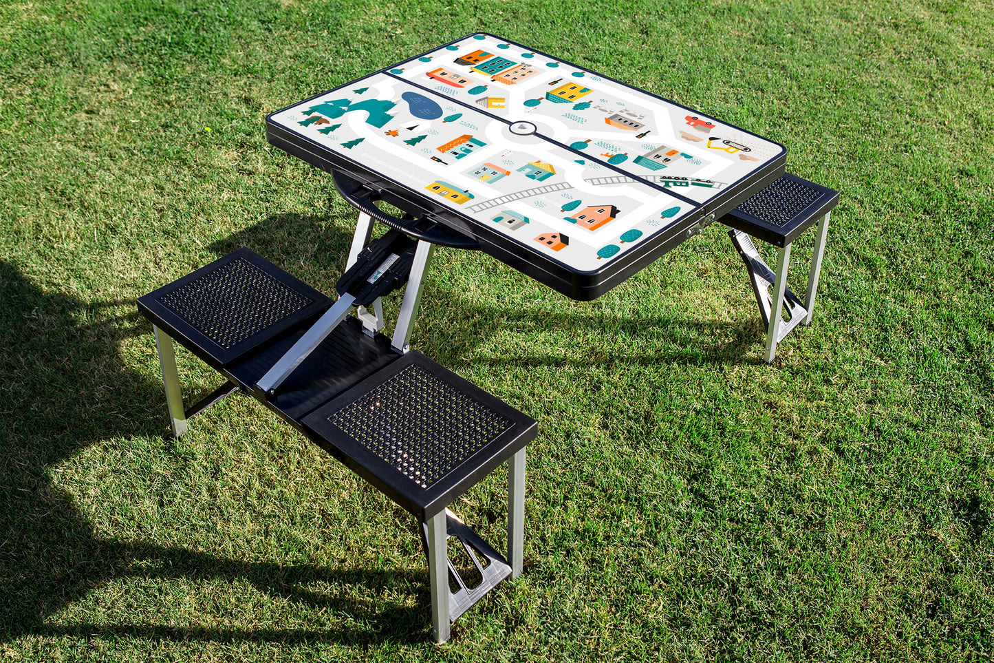 Picnic Table Portable Folding Table with Seats