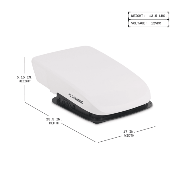 Dometic Fan-Tastic FA75 Complete Roof Vent Fan with DryDock