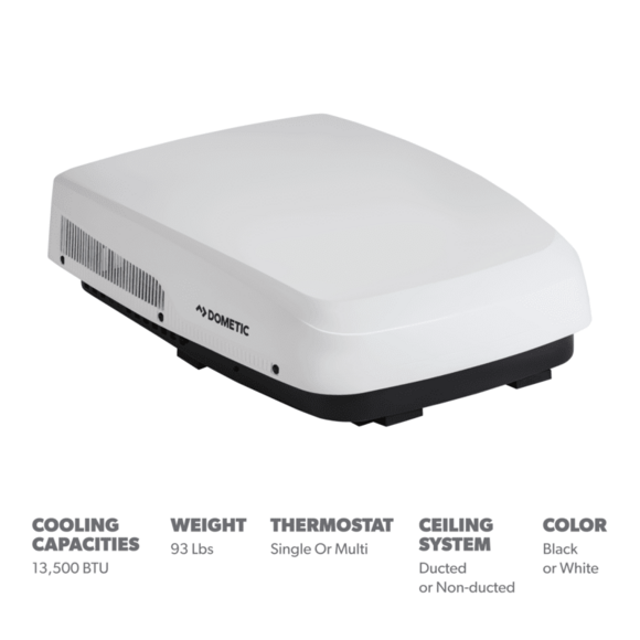 Dometic FreshJet 5 Series 13.5k BTU Low-Profile Air Conditioner - White