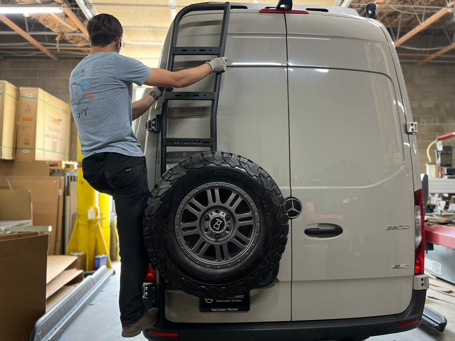 Rear Ladder Tire Carrier