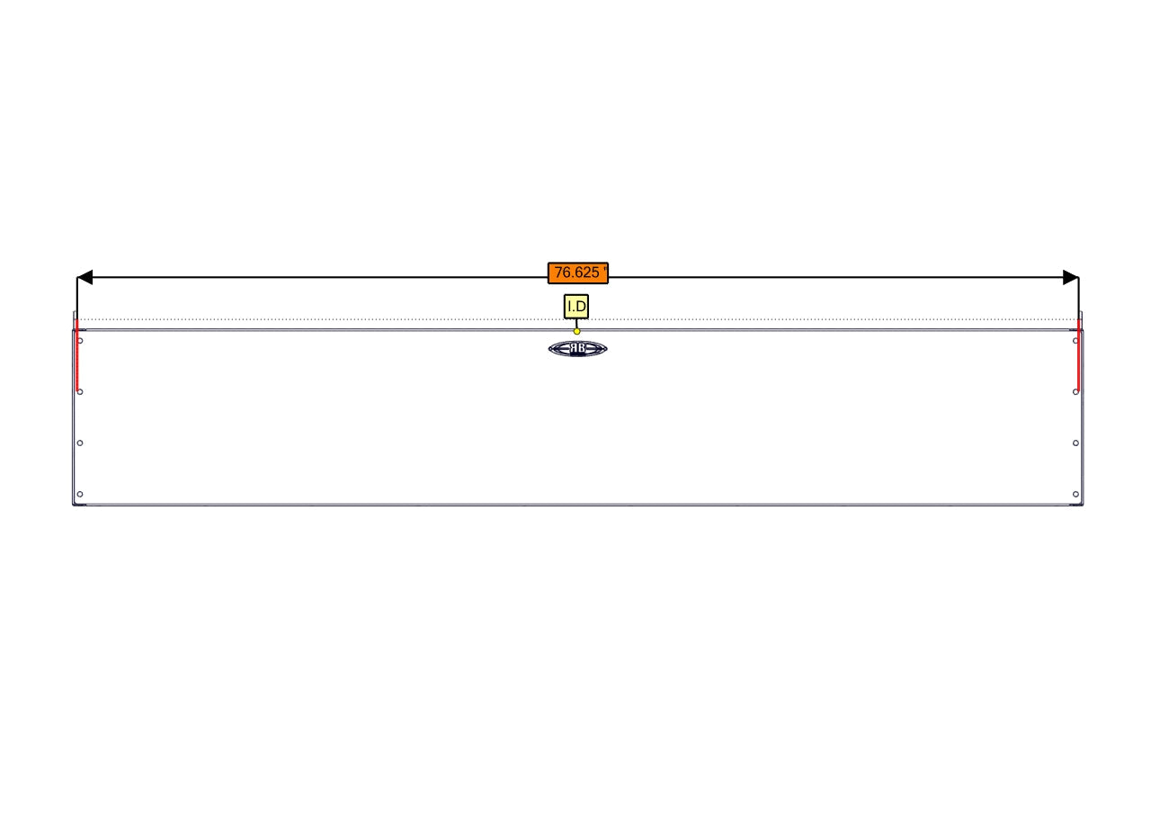 Sofa Storage Box, 76", Deep