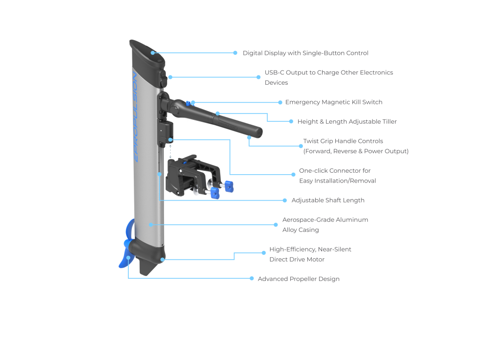 ePropulsion eLite 500W Electric Outboard Motor