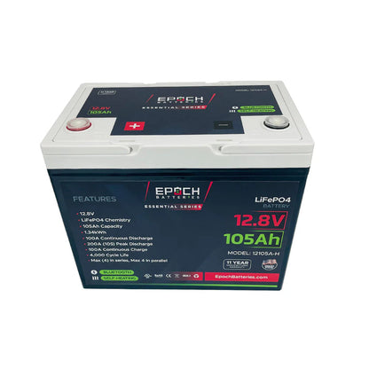 Epoch 12V Essential Series - Bluetooth & Heated LiFePO4 Battery