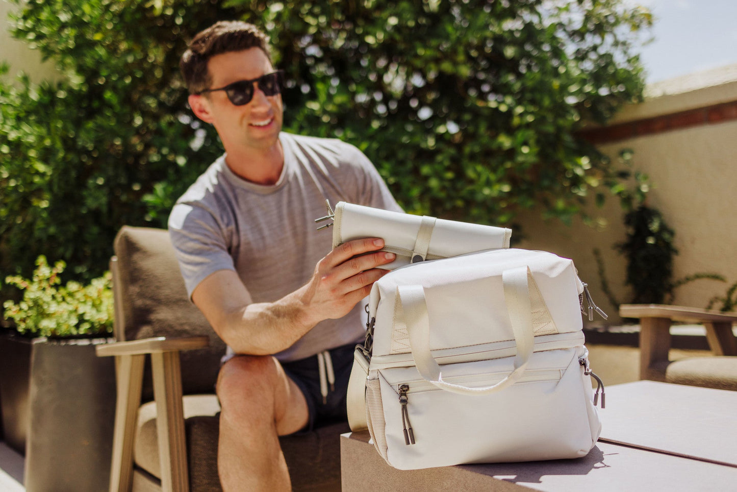 Tarana Recycled Lunch Bag Cooler with Utensils