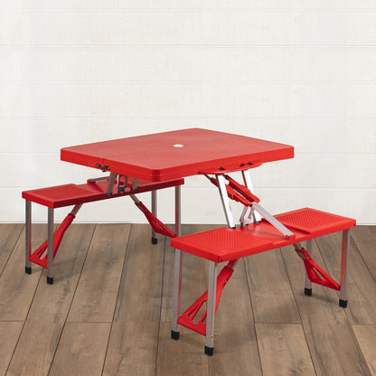 Picnic Table Portable Folding Table with Seats