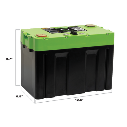 12V 100Ah LiFePO4 Lithium Battery – Group 27, Bluetooth & Heated | Expion360