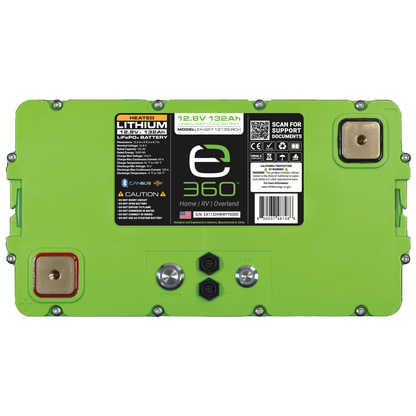 12V 132Ah LiFePO4 Lithium Battery – Group 27, Bluetooth & Heated | Expion360