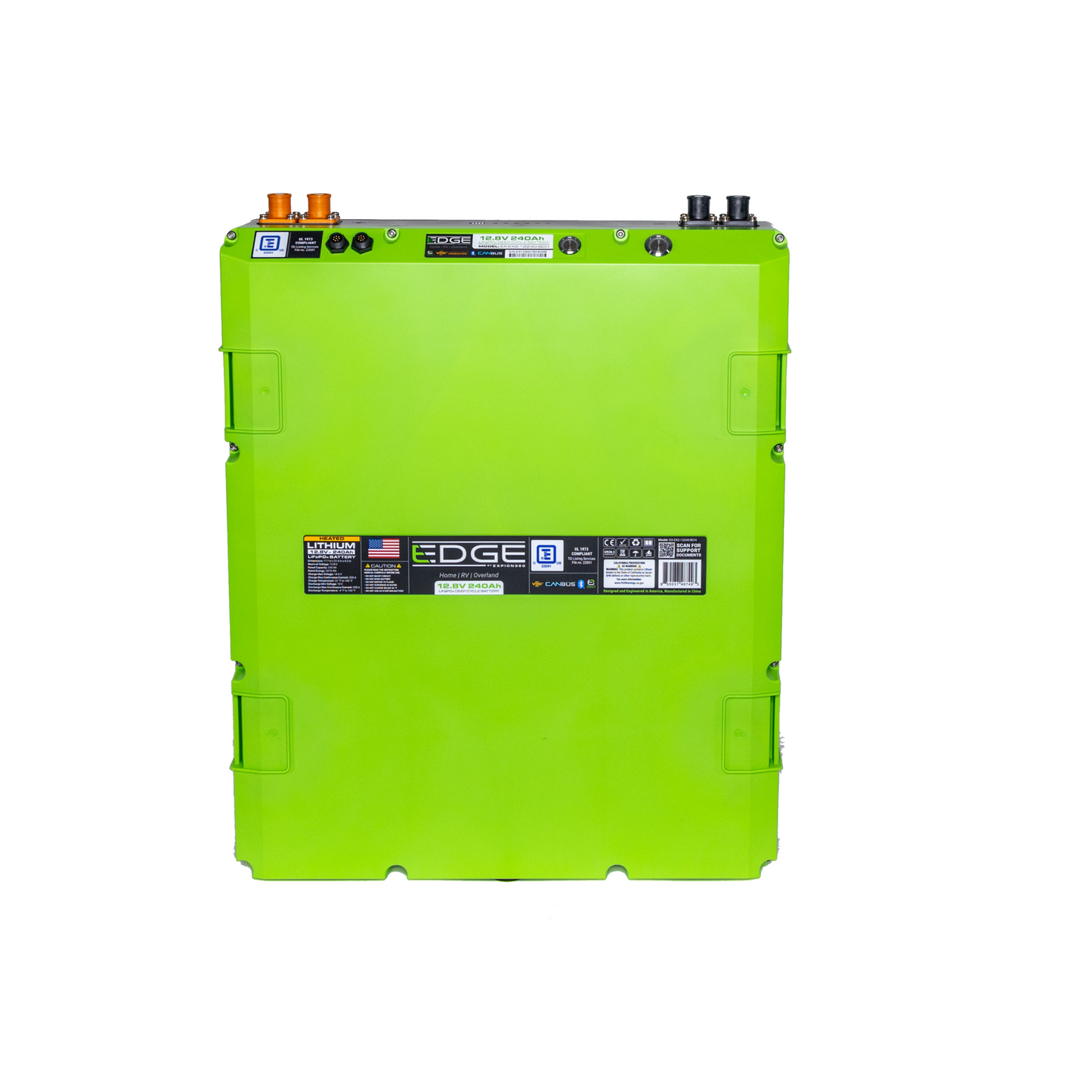 12V 240Ah LiFePO4 Lithium Battery – EX2 Edge, Bluetooth & Heated | Expion360