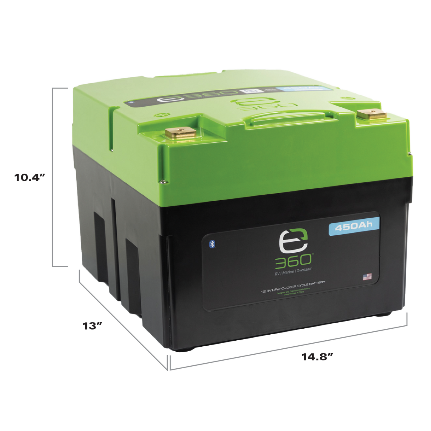 12V 450Ah LiFePO4 Lithium Battery – EX1, Bluetooth | Expion360