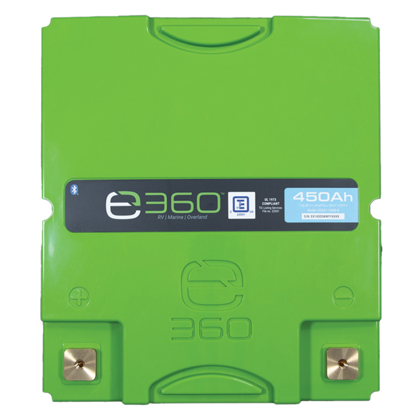 12V 450Ah LiFePO4 Lithium Battery – EX1, Bluetooth | Expion360