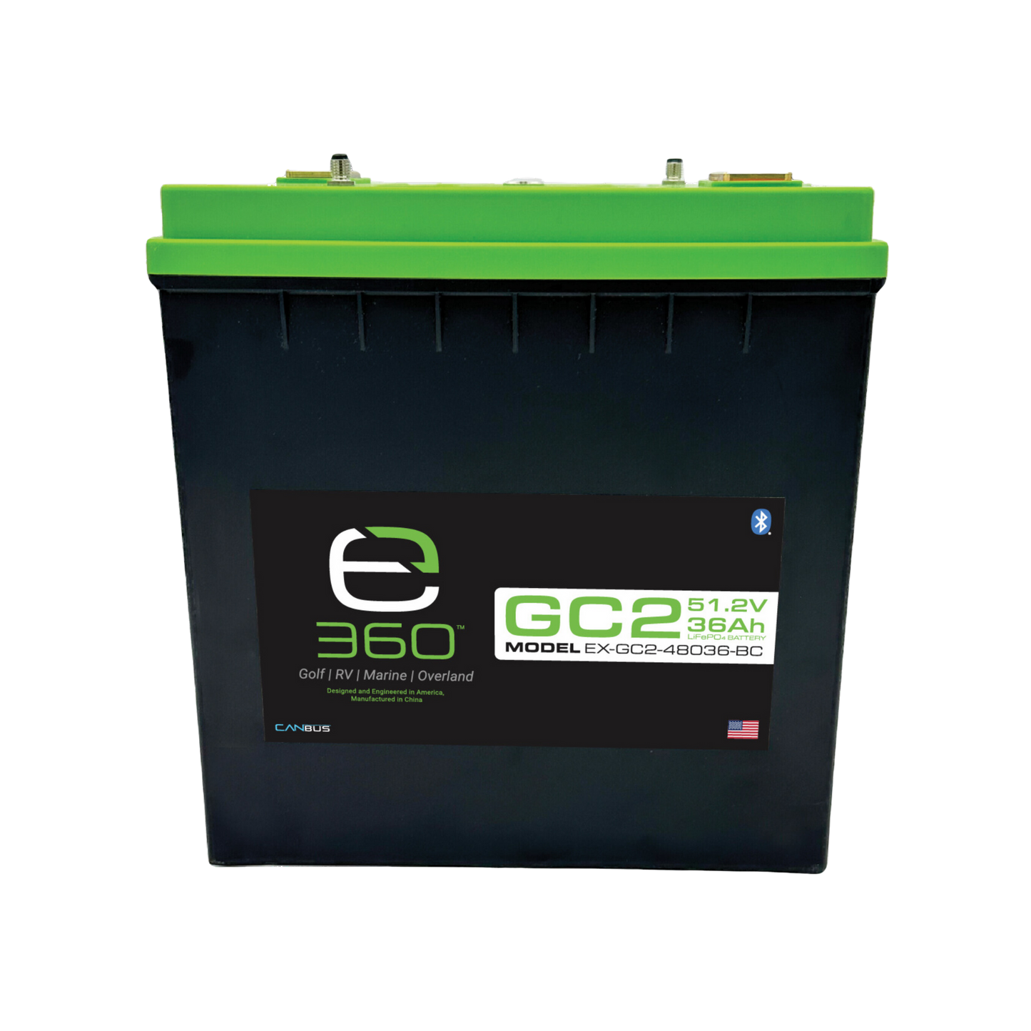 48V 36Ah LiFePO4 Lithium Battery – GC2, Bluetooth | Expion360