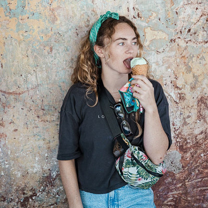 Fanny Pack: Palms Pink