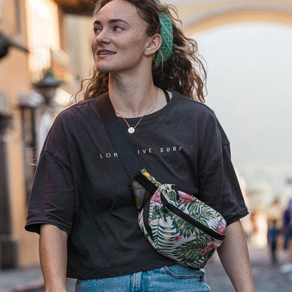 Fanny Pack: Palms Pink