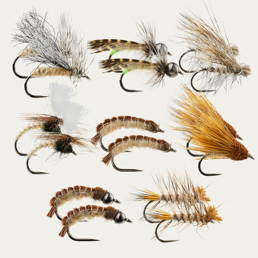 Cinnamon Caddis BugCycle Fly Assortment - 16pk, Barbless, Ahrex