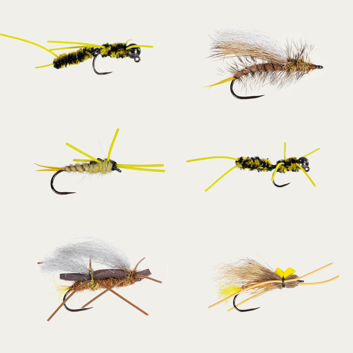 Golden Stonefly BugCycle Fly Assortment - 6pk, Barbless, Ahrex