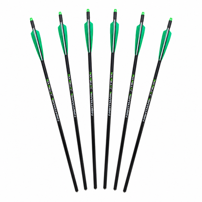 NIGHTMARE XTREME Crossbow Bolts Carbon Half Moon Nocks 12Pcs 20"