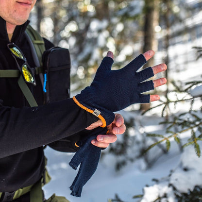Lightweight Fingerless Wool Gloves
