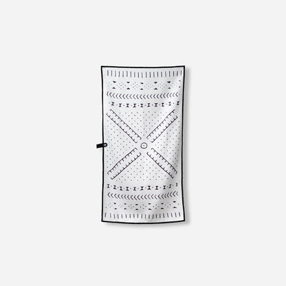 Fitness Towel: Mud Cloth White