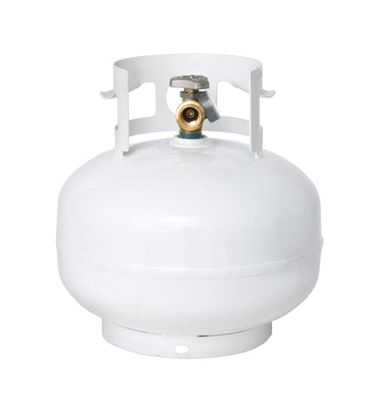 Flame King 11lb Propane Tank Cylinder Squatty with Gauge and Type 1 OPD Valve