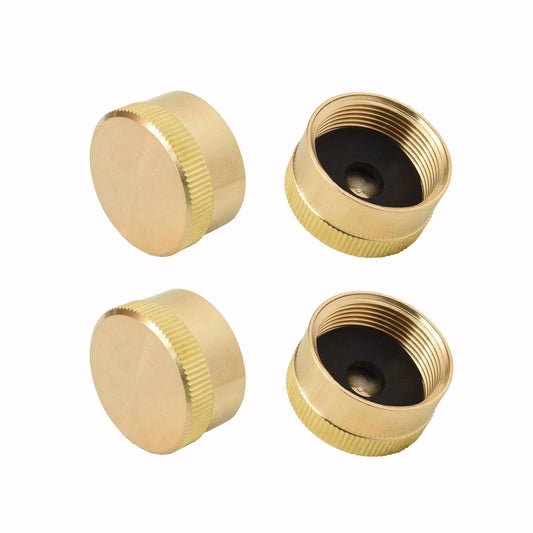 Flame King 1lb Cylinder Brass Caps 4 pack