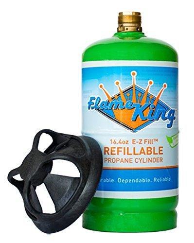 Flame King 2 pack Eco Friendly Sustainable 1lb Refillable Propane Tank LP Cylinder