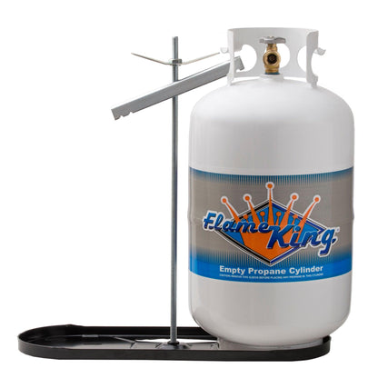 Flame King 30lb Dual Propane Tank Rack for RVs & Trailers