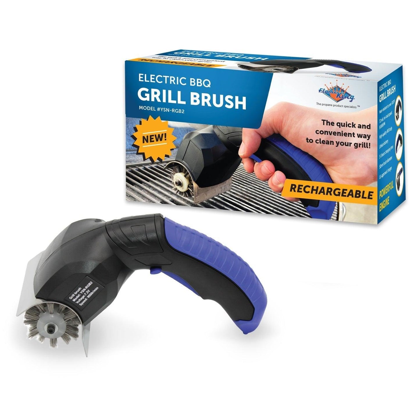 Flame King Electric BBQ Grill Cleaning Brush