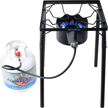 Flame King Heavy Duty 100,000 BTU Propane Gas Single Burner Cooker