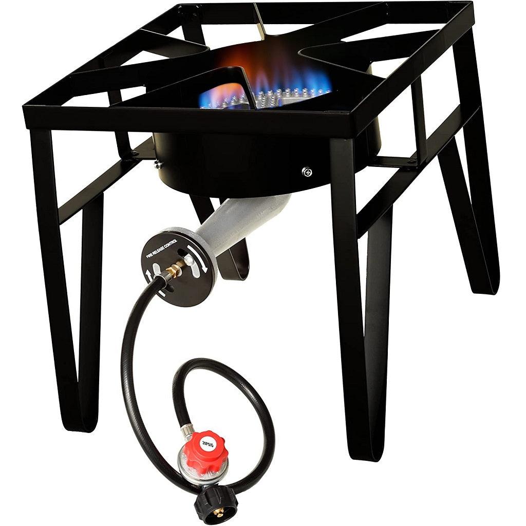 Flame King Heavy Duty 200,000 BTU Propane Gas Single Burner Cooker