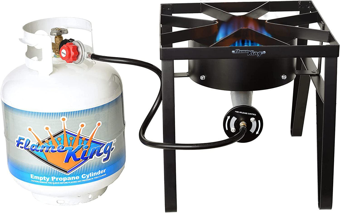 Flame King Heavy Duty 200,000 BTU Propane Gas Single Burner Cooker