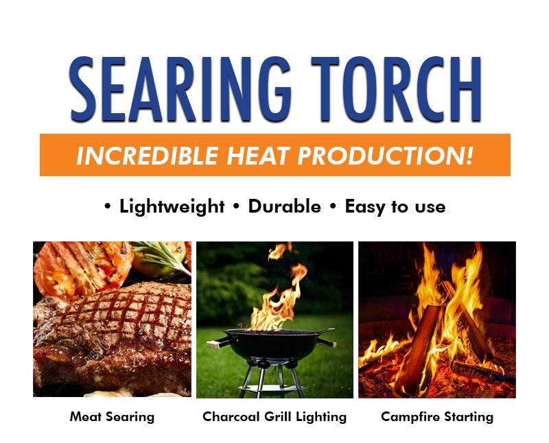 Flame King High Intensity Propane Cooking Searing Torch with Electric Start & Comfort Handle