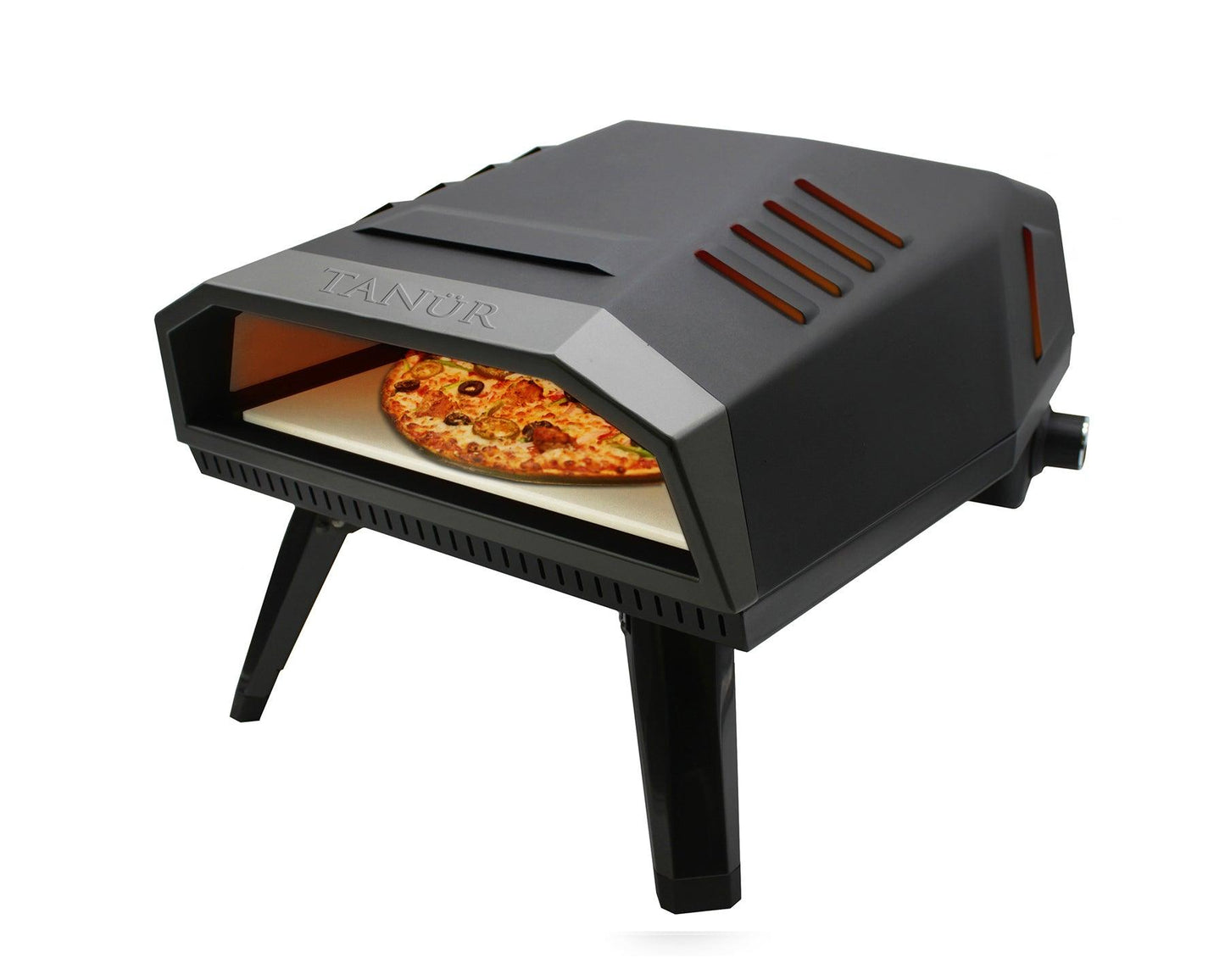 Flame King Outdoor Portable 12-inch Propane Pizza Oven Gas With Stone