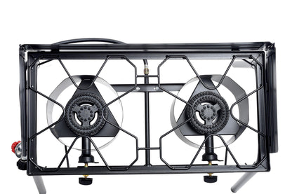 Flame King Outdoor Propane Double Dual Burner Cooker Stove