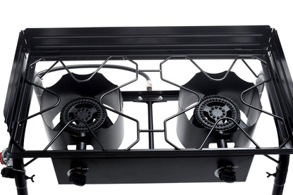 Flame King Outdoor Propane Double Dual Burner Cooker Stove