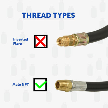 Flame King Pigtail Propane Hose Connector 18 Inch