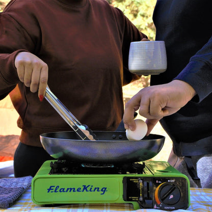 Flame King Portable Butane & Propane Gas Stove with Single Burner