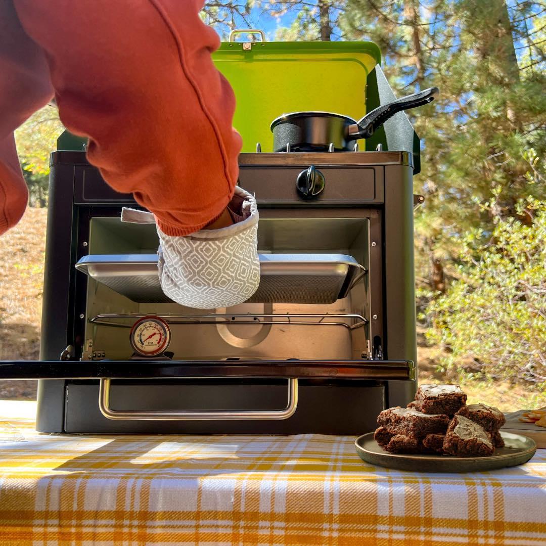 Flame King Portable Camping Oven Stove Combo