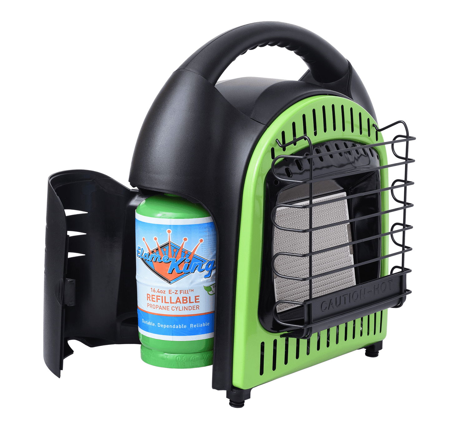 Flame King Portable Heater 10,000 BTU Propane Gas Tank Space Radiant Indoor & Outdoor